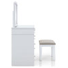 Furniture of America Galveston Solid Wood 3-Piece Vanity Set in White