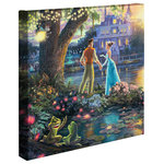 Thomas Kinkade Studios - Princess and the Frog The, Gallery Wrapped Canvas, 14"x14" - Featuring Thomas Kinkade best-loved images, our Gallery Wraps are perfect for any space. Each wrap is crafted with our premium canvas reproduction techniques and hand wrapped around a deep, hardwood stretcher bar. Hung as an ensemble or by itself, this frame-less presentation gives you a versatile way to display art in your home.