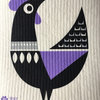 Swedish Dishcloths, Package of 3, Modern Retro Purple Sheep/Rooster/Cat