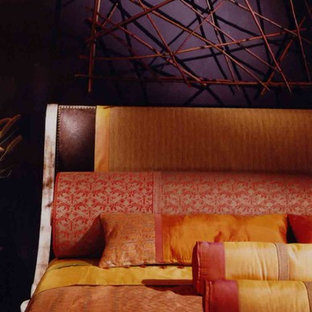 Foto di una camera matrimoniale etnica di medie dimensioni