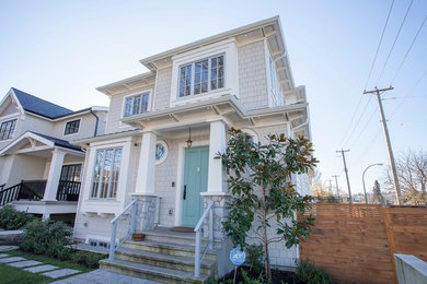 Inspiration for a contemporary exterior home remodel in Vancouver