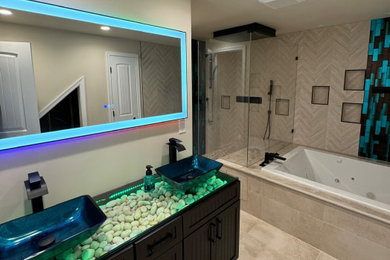 Inspiration for a zen bathroom remodel in DC Metro