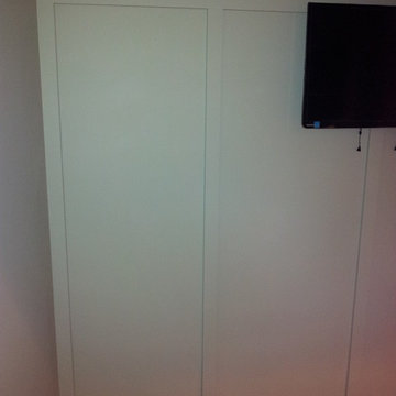 Hidden closet closed position
