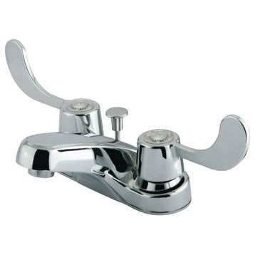 Kingston Brass GKB18 Vista 1.2 GPM Centerset Bathroom Faucet - Polished Chrome