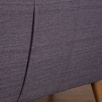 Rhodes Mid-Century Modern Tufted Arm Chair, Venga Purple