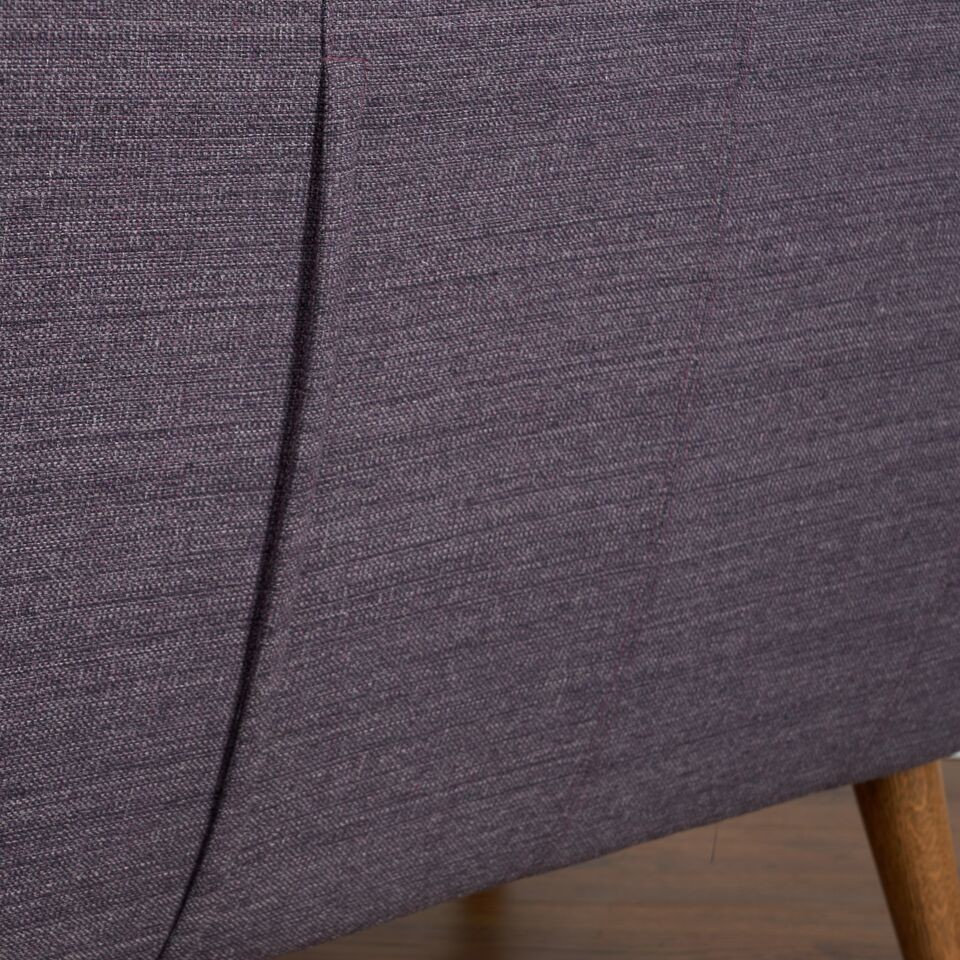 Rhodes Mid-Century Modern Tufted Arm Chair, Venga Purple