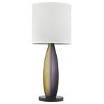 Acclaim Lighting - Acclaim Lighting TT6860 Elixer - One Light Table Lamp - Lattice Cream Linen Oval Shade.