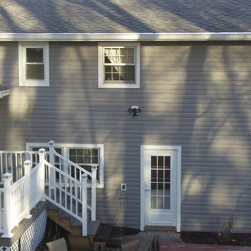 Vinyl siding with Stone