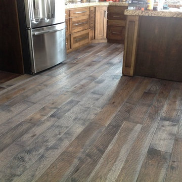 Barnwood Hickory Hand Scraped Custom Oil Finish