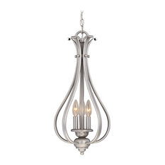 Monrovia 3-Light Pendant, Brushed Nickel