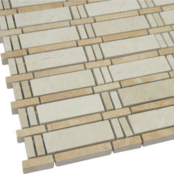 Beige Bamboo Mosaic Marble Tiles - Home Accessories & Decor