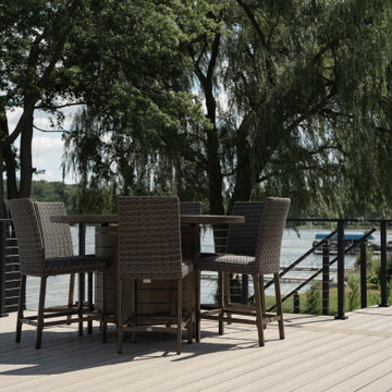 Deck Cable Railing on a Small Lake