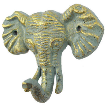 Antique Seaworn Bronze Cast Iron Elephant Hook 5"