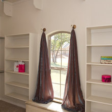 window treatments/closet ideas