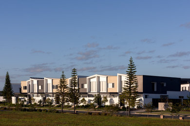 Inspiration for a coastal house exterior in Sunshine Coast.