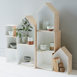 set of 3 house box shelves - Display & Wall Shelves