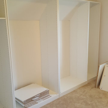 Custom IKEA PAX Wardrobe Inside Walk-in Closet