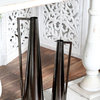 Modern Dark Gray Metal Vase Set 57430