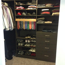 Master Walk-In Closet; Aldie VA - Closet Organizers