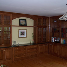 family room built ins
