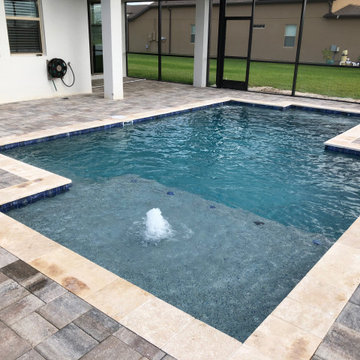 Geometric pool design in Orlando, Florida
