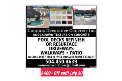 Refinis your concrete now after 400$ off on your protect