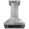 48" Wall Mount Range Hood, Stainless Steel With Crown Molding, 597CRN-48