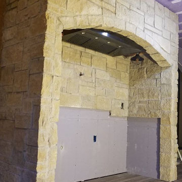 Cambrian Creek Real Thin Stone Veneer Kitchen Surround