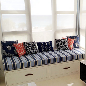 Miami Beach Condo Window Seat Cushion