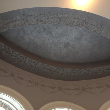 Metallic, Gold Leaf, Silver Leaf Ceilings and Domes