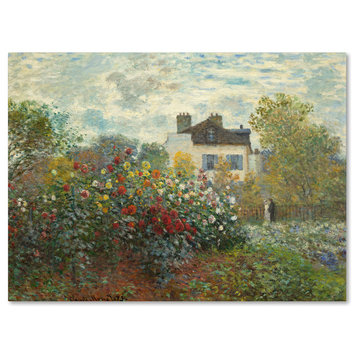 Claude Monet 'The Artist's Garden, Argenteuil' Canvas Art, 24x32