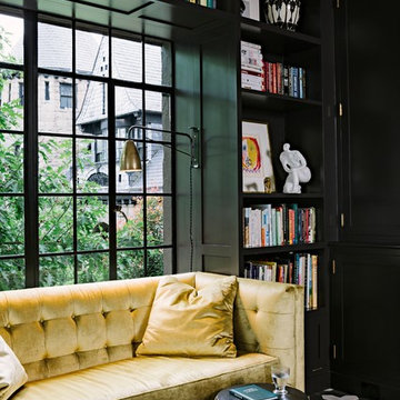 Black-and-White Badajoz for a Stylish Portland Condo