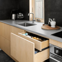 Kitchen function (island, drawers, cabinets)
