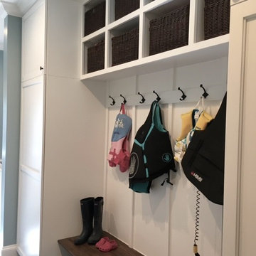 Drop zone with Hooks and Baskets