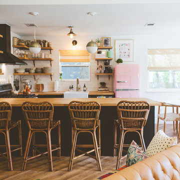 My Houzz: Sweet Pink Touches and Colorful Boho Style in Austin