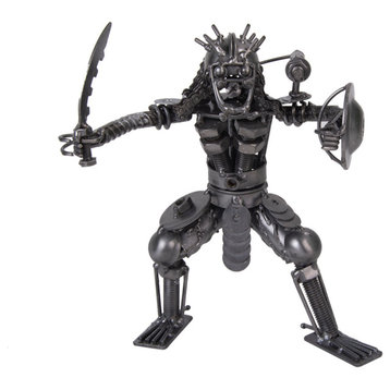 Metal Predator With Shield and Sword