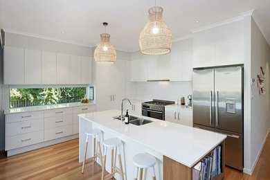 Contemporary kitchen in Townsville.