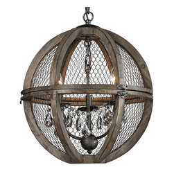 Renaissance 18" Orb Pendant - Light Bulbs