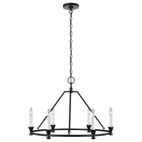 Generation Lighting, CC1196AI, Small Chandelier, Aged Iron