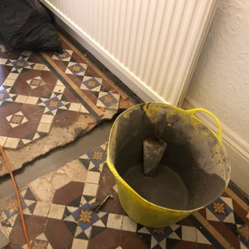 Repairs to a Victorian Hallway Floor in Harlesden