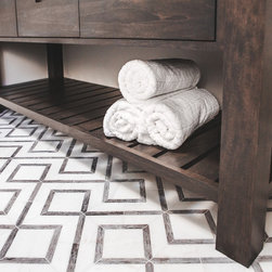 South Street Master Bath - Bathroom Shelves