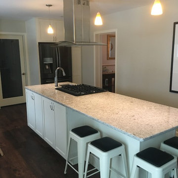 Modern Kitchen Remodel Done With New Cabinets in Maple