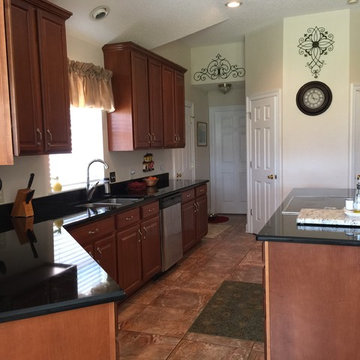 Absolute Black Slidell Kitchen
