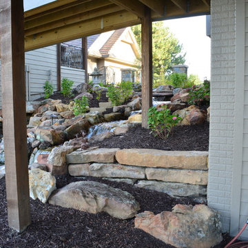Lakeside Entertainment Water Feature and Retaining Wall