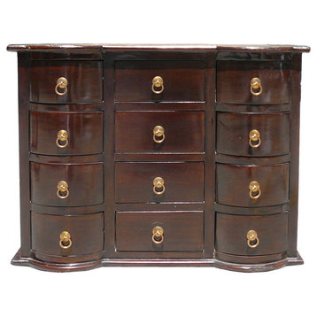 Chinese Brown 12-Drawer Chest