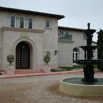 12,700 sq. ft, nine bath residence--front entry
