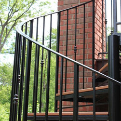 Simple Metal Spiral and Railing - Stair Parts
