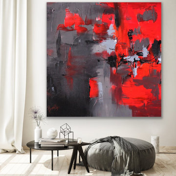 "Power" 48x48 inches Contemporary Art Large Modern Painting MADE TO ORDER