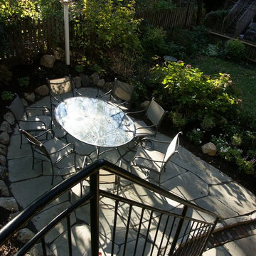 Courtyard patio landscape