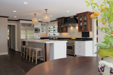 Design ideas for a transitional kitchen in San Diego.
